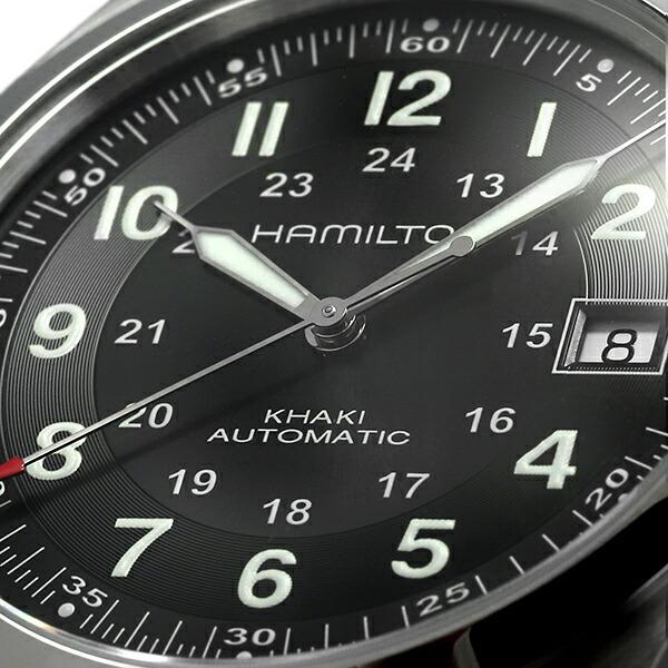 ハミルトン カーキフィールドオート 腕時計 HAMILTON H70455733 ブラックの画像