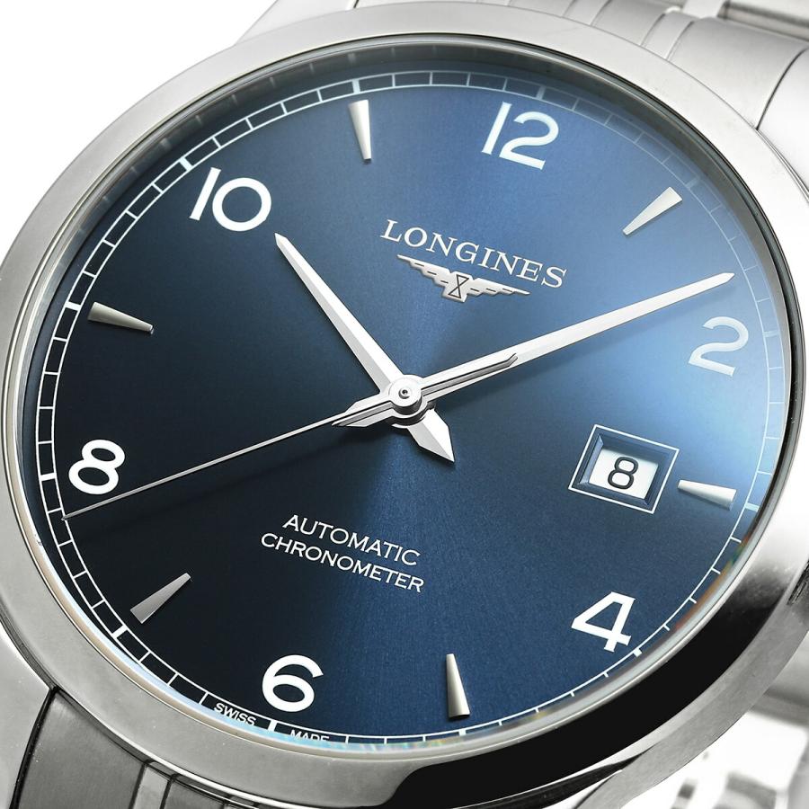 ロンジン レコード 腕時計 L2.821.4.96.6 LONGINES ブルー : ハタ 