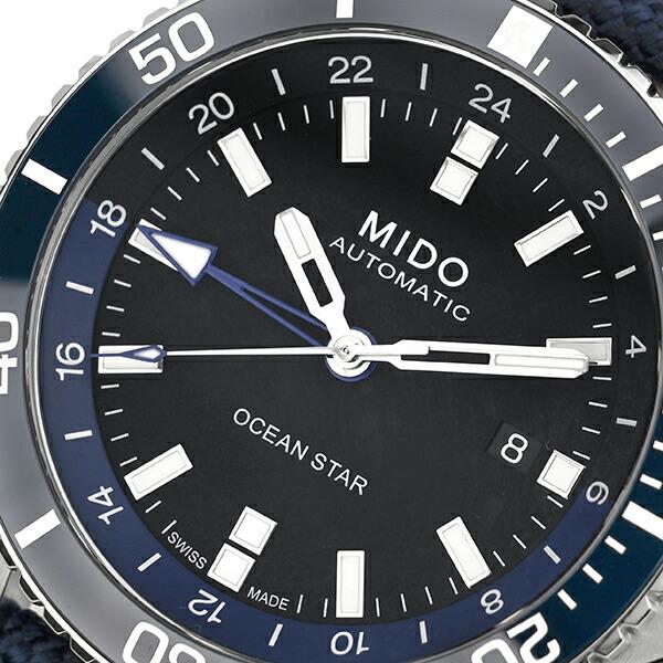ミドー オーシャンスター GMT 腕時計 MIDO M026.629.17.051.00 ブラック｜jw-hata｜02