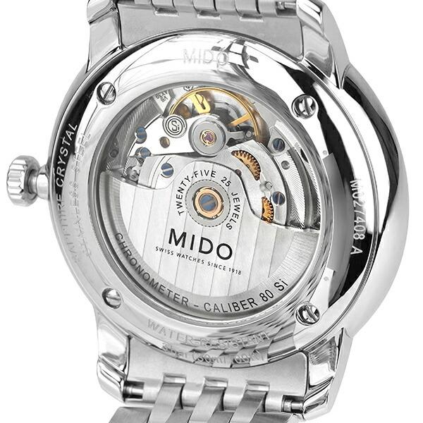 ミドー バロンチェッリ クロノメーター 腕時計 MIDO M027.408.11.051.00 ブラック 黒｜jw-hata｜05