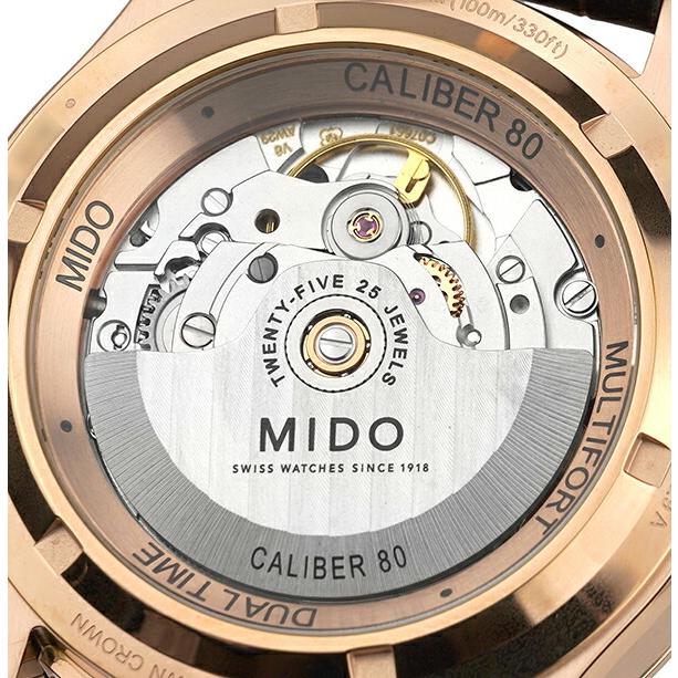 ミドー マルチフォート デュアルタイム GMT 腕時計 MIDO M038.429.36.061.00 チャコールグレーの画像
