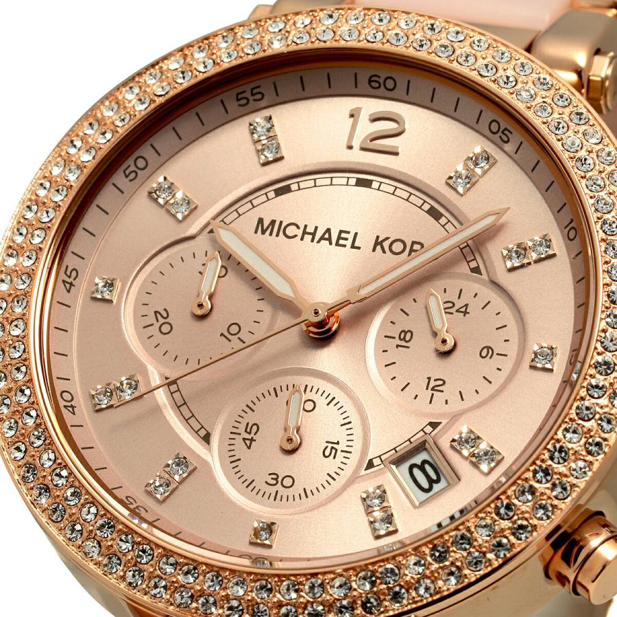 美品⭐︎ マイケルコース MK-5896 PARKER ローズゴールド 腕時計 マイケルコース/腕時計/Michael Kors/パーカー/MK5896/ローズ