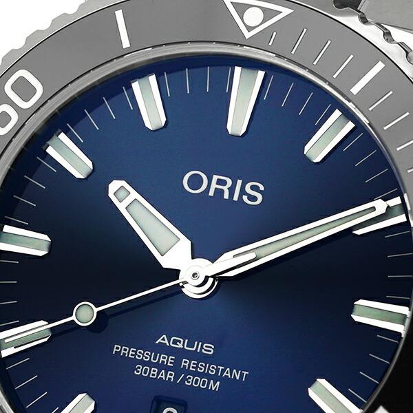 オリス アクイス デイト 腕時計 ORIS 01 733 7730 4135-07 4 24 65EB ブルーの画像