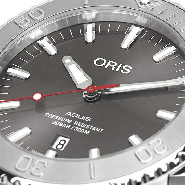 オリス アクイス デイト レリーフ 腕時計 ORIS 01 733 7730 4153-07 8 24 05PEB グレー 灰｜jw-hata｜02