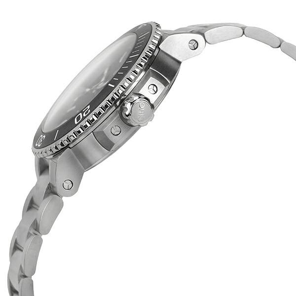 オリス アクイス デイト 腕時計 ORIS 01 733 7732 4124-07 8 21 05EB ブラック 黒の画像