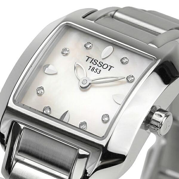 ティソ T-レディ (T-トレンド) T-ウェーブ 腕時計 TISSOT T02.1.285.74 ホワイト 白 新品電池で安心出荷｜jw-hata｜02