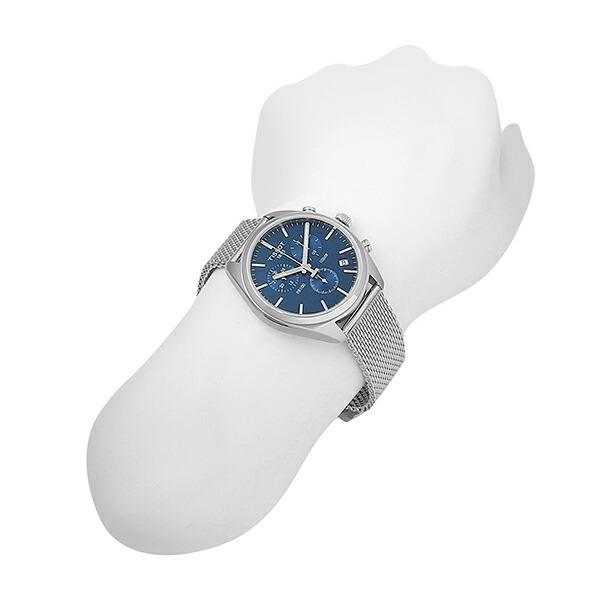 TISSOT PR 100 クロノグラフ ブルー文字盤 TISSOT ティソ PR100 クロノグラフ 腕時計 T101.417.11.041.00
