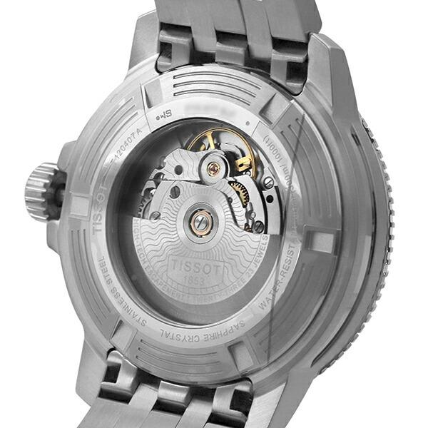 ティソ シースター 1000 パワーマティック 80 腕時計 TISSOT T120.407.11.091.01 グリーン 緑の画像