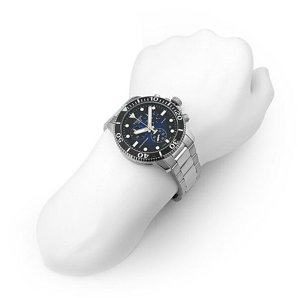 ティソ シースター 1000 クロノグラフ 腕時計 TISSOT T120.417.11.041.01 ブルー 青 新品電池で安心出荷の画像