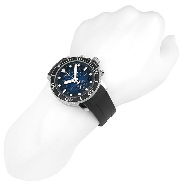 ティソ シースター1000 クロノグラフ 腕時計 TISSOT T120.417.17.041.00 ブルーグラデーション 新品電池で安心出荷の画像