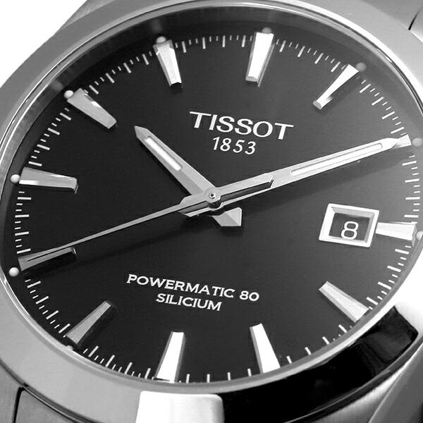 ティソ ジェントルマン パワーマティック 80 シリシウム 腕時計 TISSOT T127.407.11.051.00 ブラック 黒｜jw-hata｜02