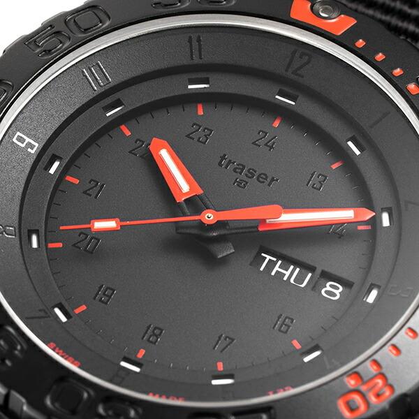 traser（トレーサー） タイプ6 ミルジー レッドコンバット 腕時計