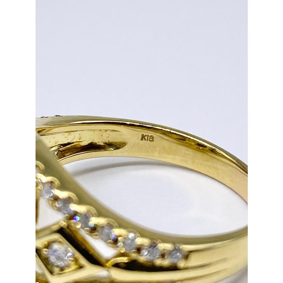 トルマリン 2.59ct / ダイヤモンド 計0.38ct K18 リング【リフレッシュ 
