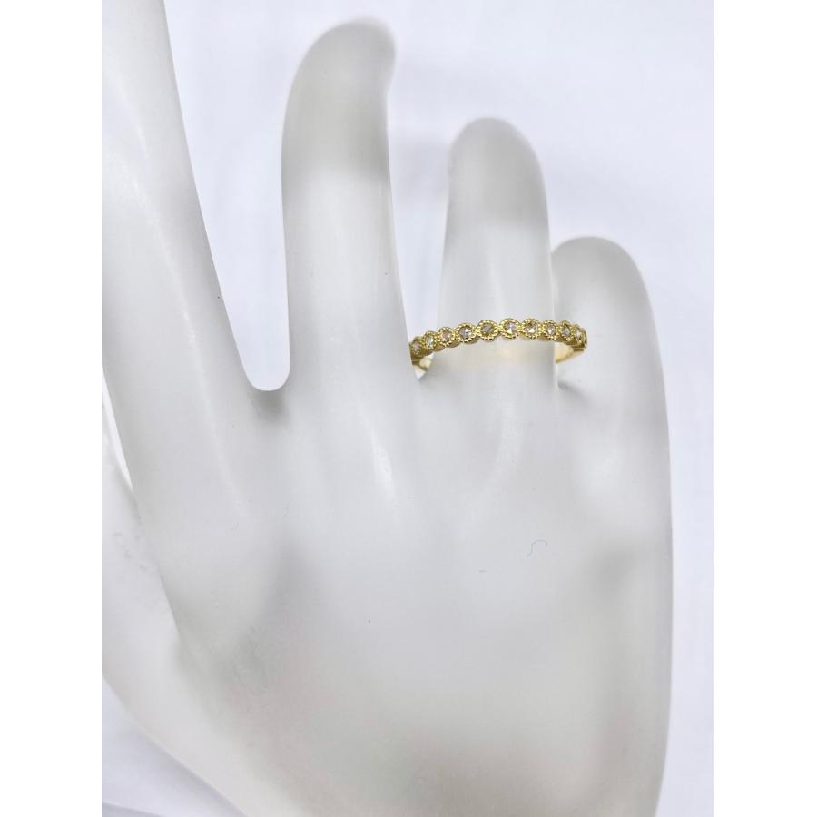 新品】ローズカットダイヤモンド 0.12ct K18 リング【CHR01927