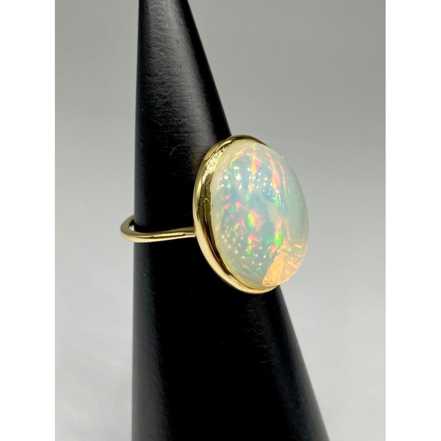 新品】オパール 8.52ct K18 リング【3日以内返品可（※カード/キャリア 