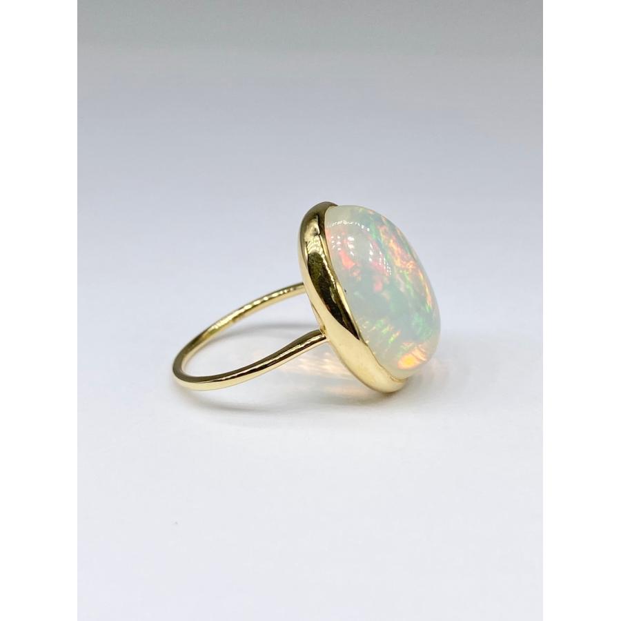 新品】オパール 8.52ct K18 リング【3日以内返品可（※カード/キャリア 