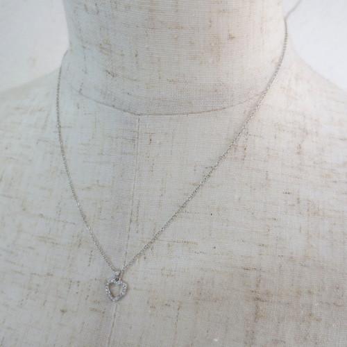 ティファニー Pt950 メトロハート ネックレス ダイヤ TIFFANY&Co 