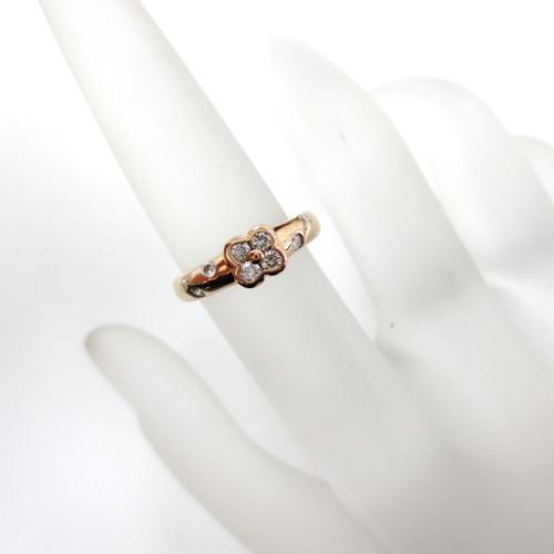 Ponte Vecchio ポンテヴェキオ K18PG ダイヤ0.20ct ピンキーリング 
