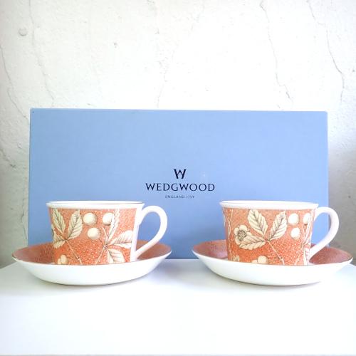 WEDGWOOD ウェッジウッド フランシス カップ&ソーサー ペア 2客 WEDGWOOD ウェッジウッド フランシス カップ&ソーサー ペア 2客