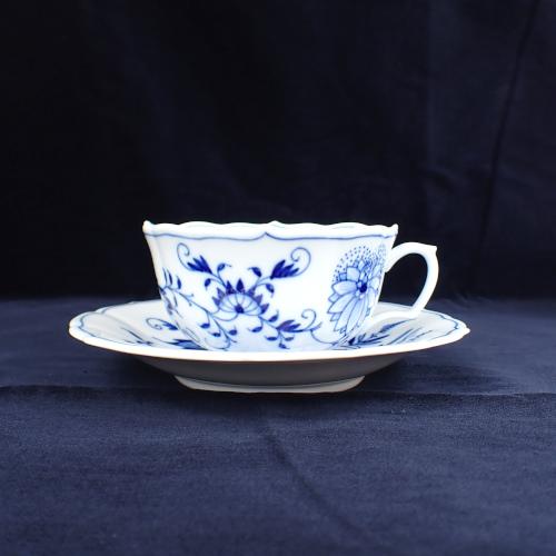 ブルーオニオン マイセン Meissen ティー カップ＆ソーサー 