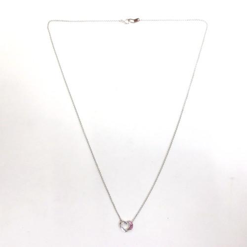 STAR JEWELRY スタージュエリー K18 ピンクサファイア ネックレス 