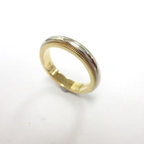 TIFFANY&Co. Tiffany&Co ティファニー Pt950/750 ミルグレイン TIFFANY&Co. Tiffany&Co ティファニー Pt950/750 ミルグレイン