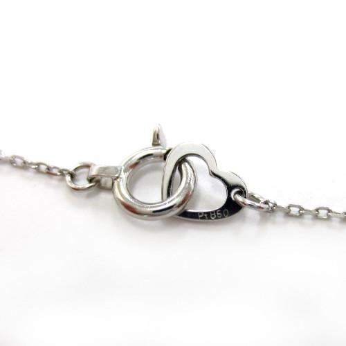 Ponte Vecchio ポンテヴェキオ Pt999 Pt850 ダイヤ0.17ct ネックレス 