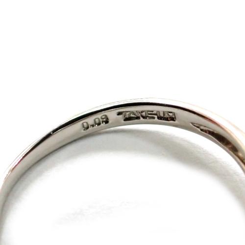 TAKE-UP テイクアップ TAKE-UP Pt950 ダイヤ0.09ct リング 