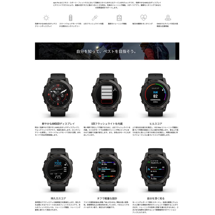 ガーミンエピックスプロ epix Pro (Gen 2) 51mm | スマートウォッチ | Garmin 日本