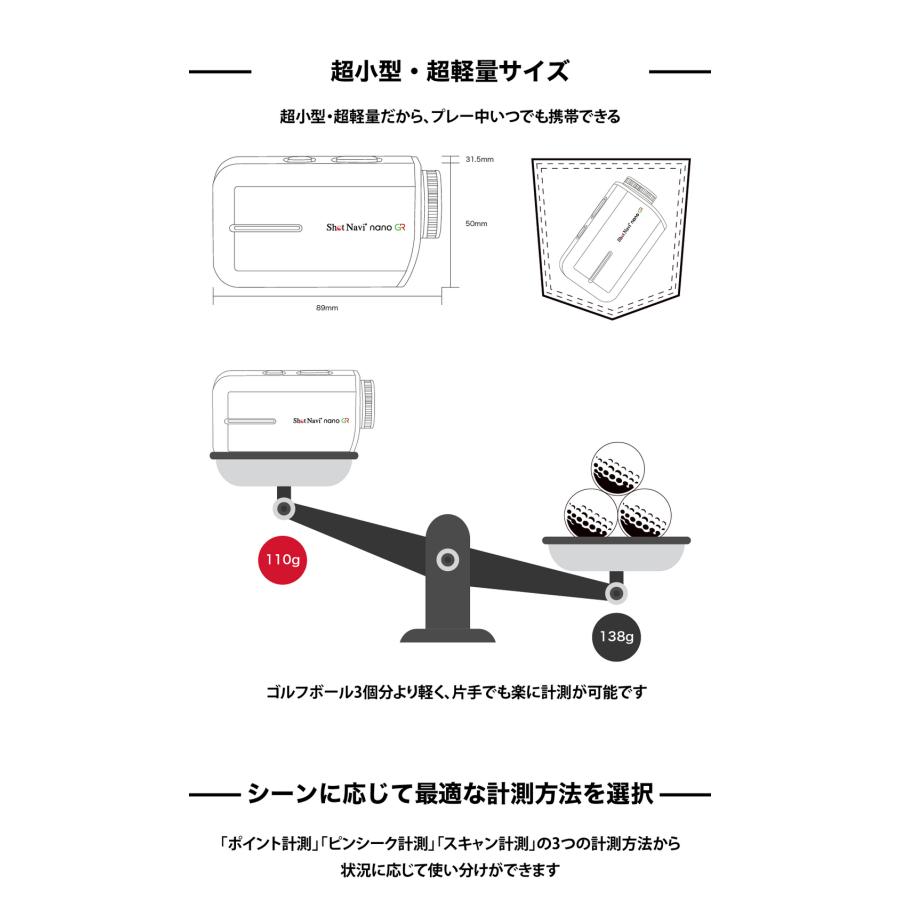 ShotNavi（ショットナビ） [新作] レーザー距離計 レーザースナイパー