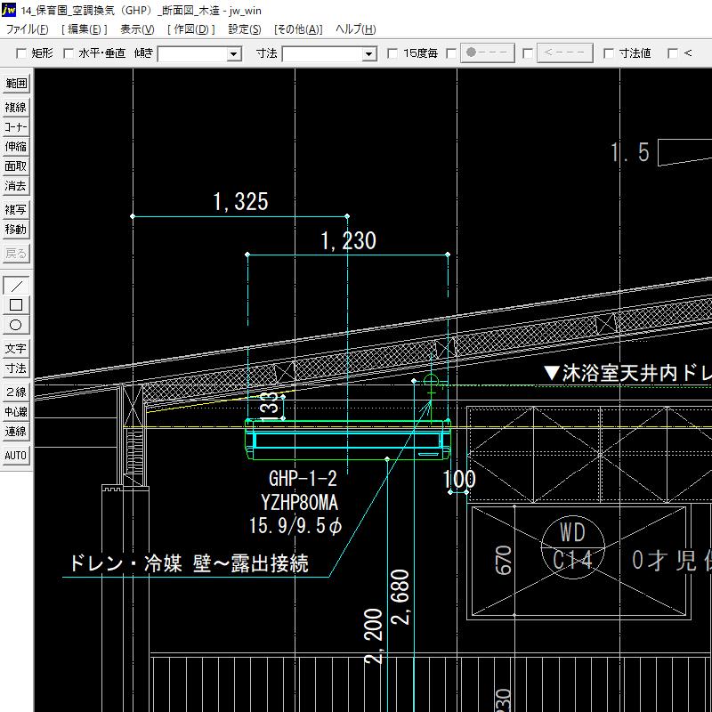 Jw_cad 機械設備工事_施工図集｜ワンポイント解説付｜CD版