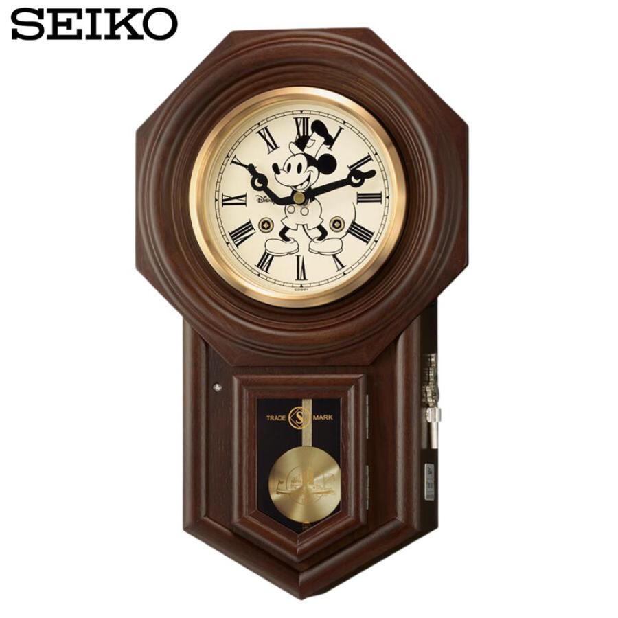SEIKO（セイコー） ディズニー ミッキー 掛時計 振り子 蒸気船ウィリー