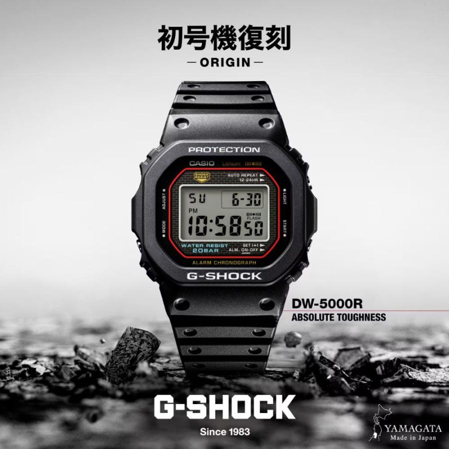 G-SHOCK DW-5000R-1AJF 初代G-SHOCK 復刻 Made in Japan スクリュー