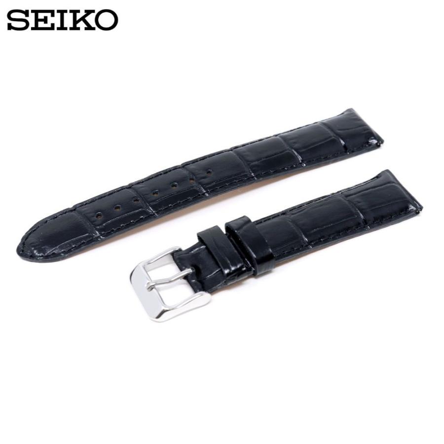 SEIKO（セイコー） 時計ベルト 18mm メンズ 純正 レザー 牛革