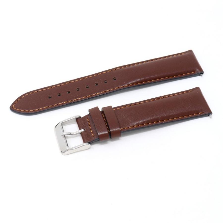 SEIKO（セイコー） 20mm 純正 バンド 牛 革 スムース 切身 厚型