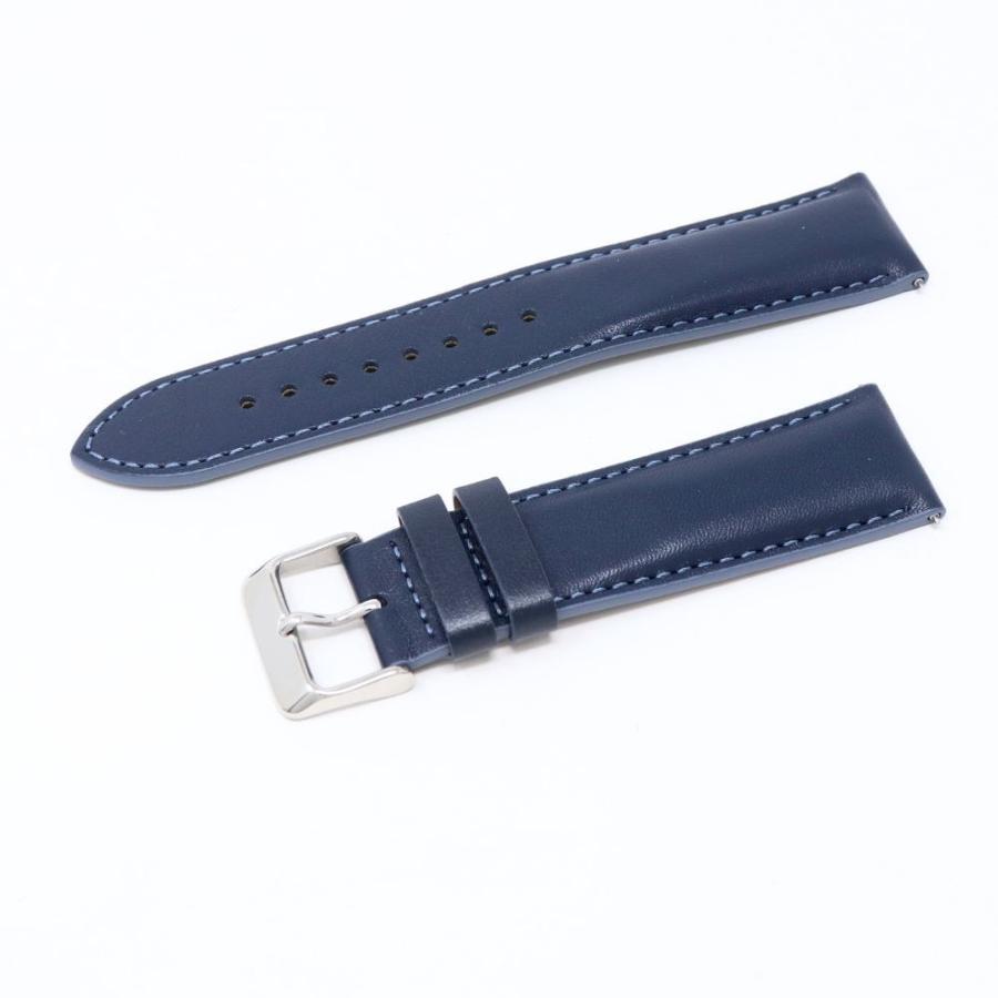 SEIKO（セイコー） 時計ベルト 22mm メンズ 純正 レザー 牛革 スムース