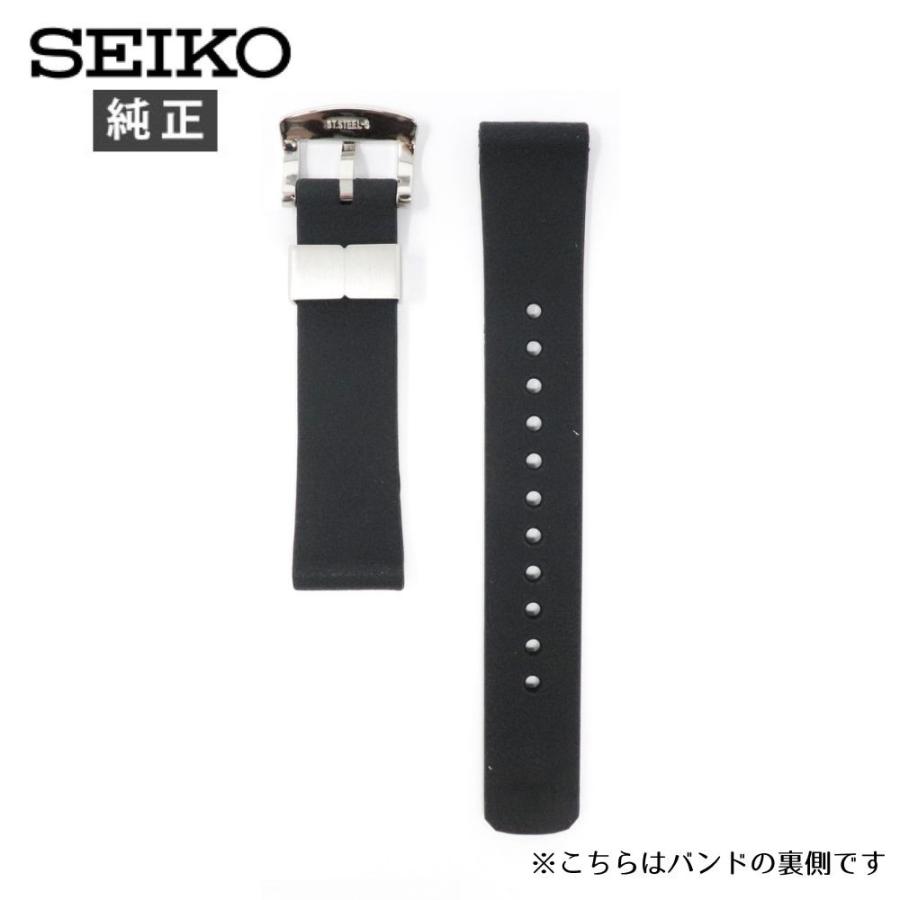 SEIKO（セイコー） 20mm 純正 ベルト RS19K20BK メンズ 黒 シリコン