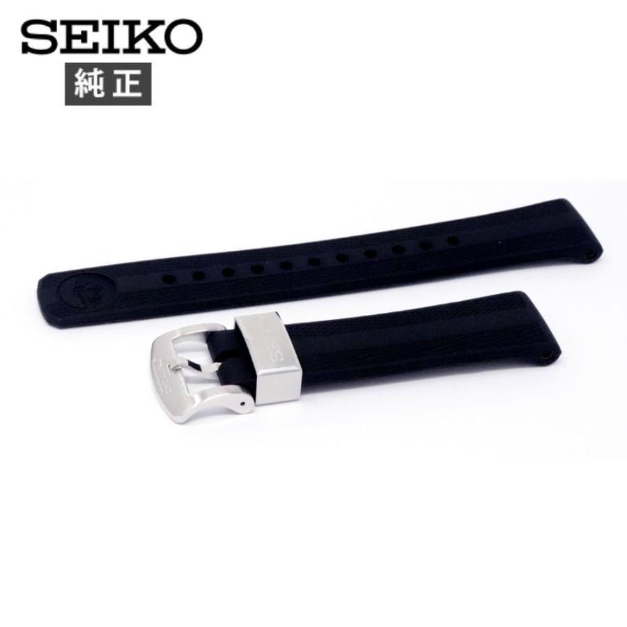 SEIKO（セイコー） 20mm 純正 ベルト RS19K20BK メンズ 黒 シリコン