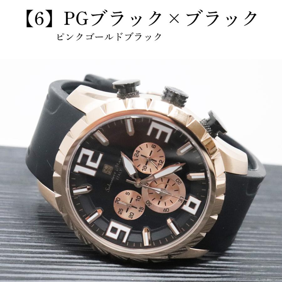 超希少/稼働品✨サルバトーレマーラ 腕時計 クロノグラフ ソーラ ゴールド サルバトーレ・マーラ（SALVATORE MARRA） 限定時計ケース特典付