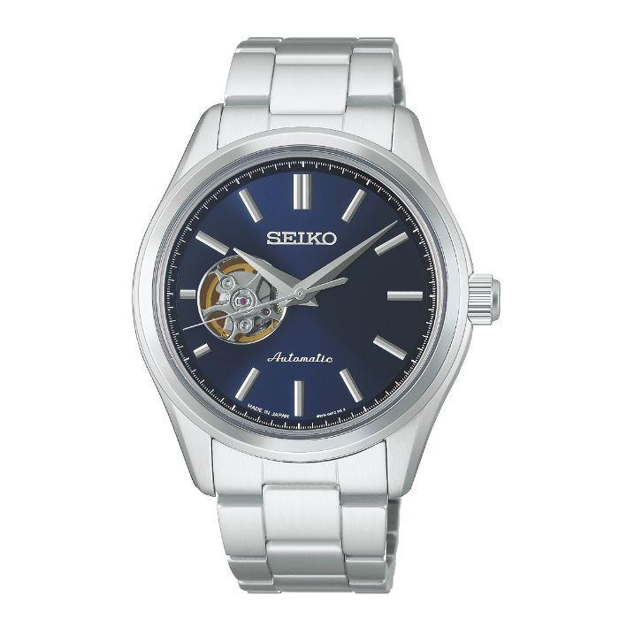 稼動品 セイコー 腕時計 シルバー クォーツ 長方形ケース メッシュ メンズ SEIKO SELECTION 限定時計ケース特典付 セイコー セレクション 腕時計