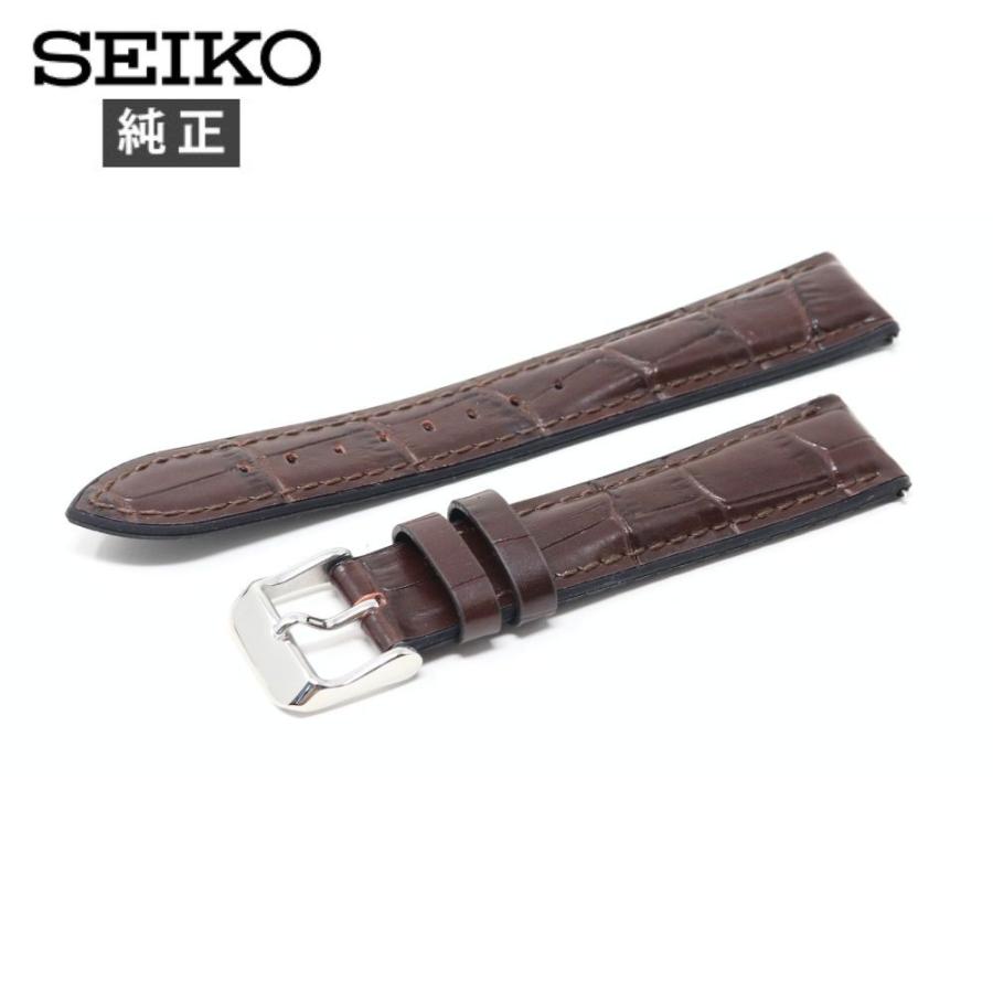 SEIKO 18mm セイコー 純正 ベルト 革 ラバー RS02C18BN 時計