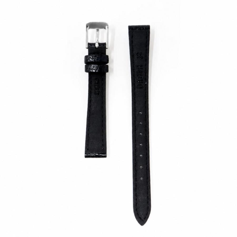 SEIKO（セイコー） 12mm 純正 バンド 牛 革 シュリンク DAD9R 黒