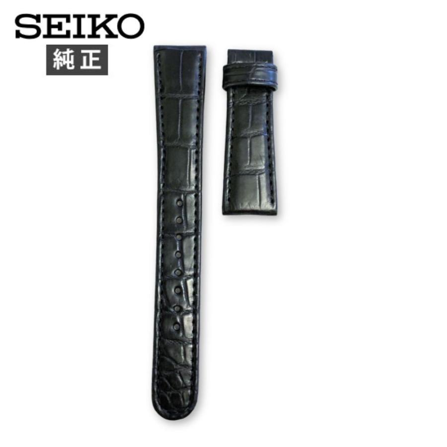 Grand Seiko グランド セイコー 純正 ベルト クロコダイル 黒 Grand Seiko グランド セイコー 純正 ベルト クロコダイル 黒