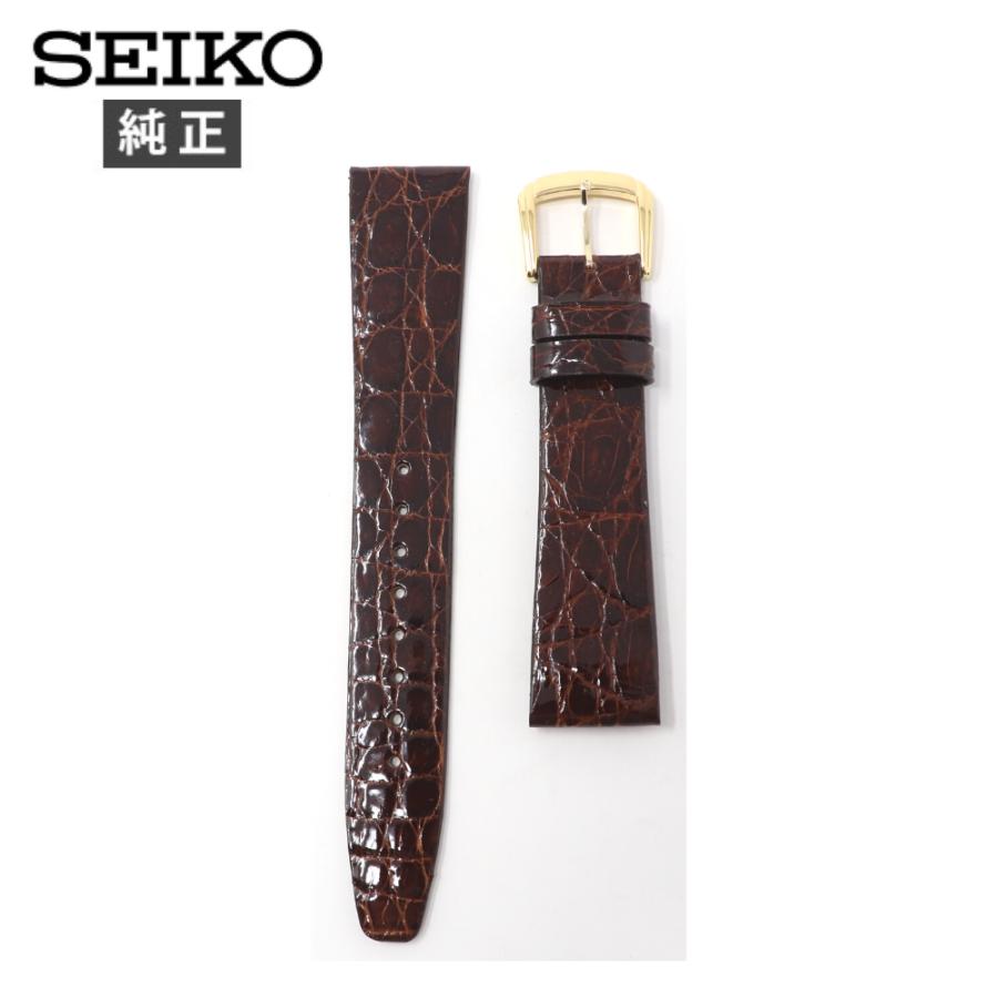 SEIKO（セイコー） 18mm 純正 ベルト ワニサイド DA63 メンズ 交換