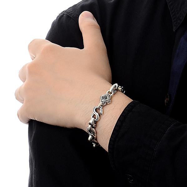 M's collection シルバー ブレスレット 彼氏  プレゼント エムズコレクション 誕生日 メンズ  プレゼントの画像