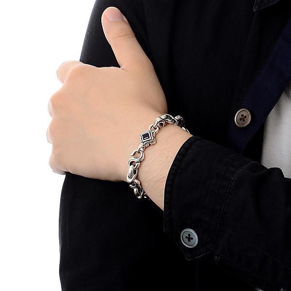 M's collection シルバー ブレスレット 彼氏  プレゼント エムズコレクション 誕生日 メンズ  プレゼントの画像