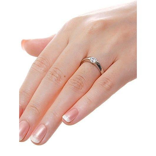 プラチナ エンゲージリング 婚約指輪 リング 指輪 ダイヤモンド 名入れ