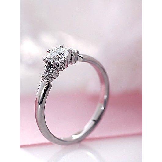 プラチナ エンゲージリング 婚約指輪 リング 指輪 ダイヤモンド 名入れ