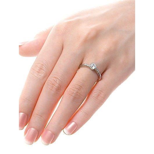 プラチナ エンゲージリング 婚約指輪 リング 指輪 ダイヤモンド 名入れ