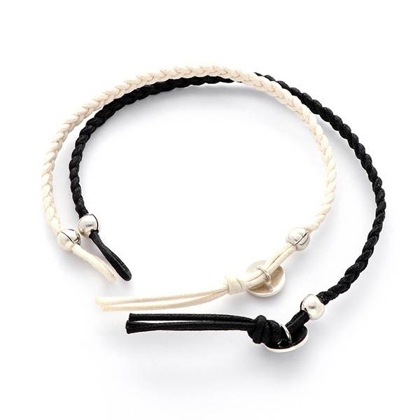 AQUA SILVER（アクアシルバー） コードペアブレスレット ペア カップル